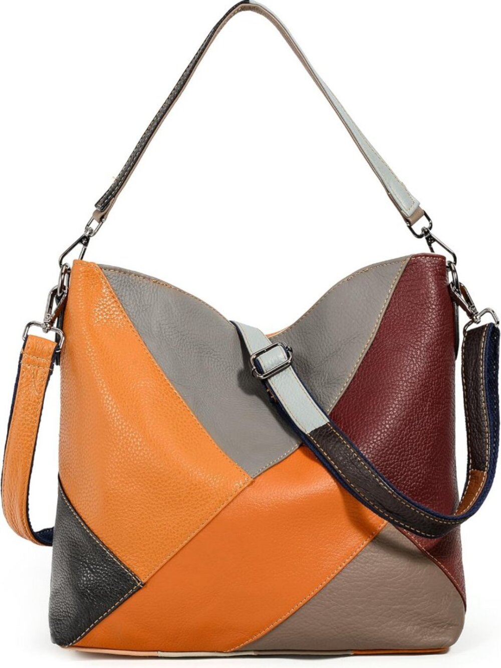 Stylish Real Leather Hobo Shoulder Bag | Versatile Crossbody Handbag Purse